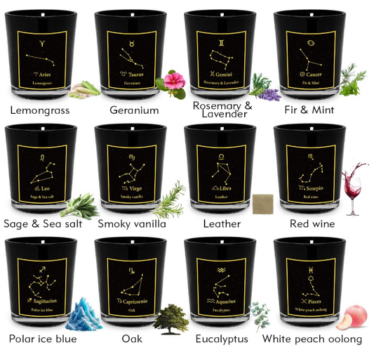 Zodiac Scented Votive Candles (12 Pack)